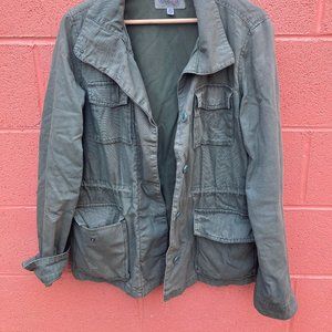 Urban Outfitters olive green military jacket